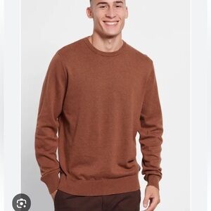 Funky Buddha Men's Sweater Cotton Pullover with Long Sleeves Crew Neck  Size Med